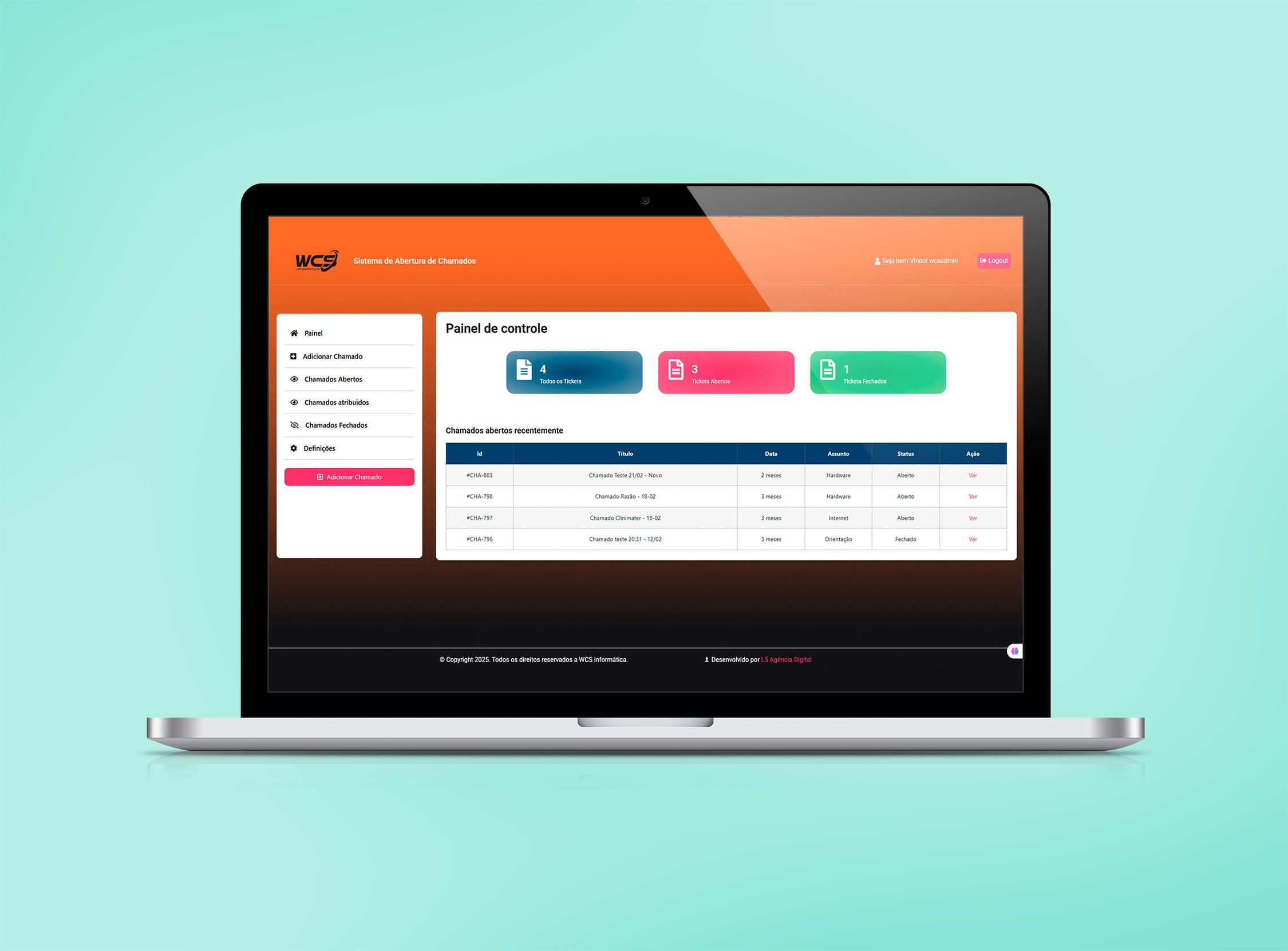 Sistema - Abertura de Chamados