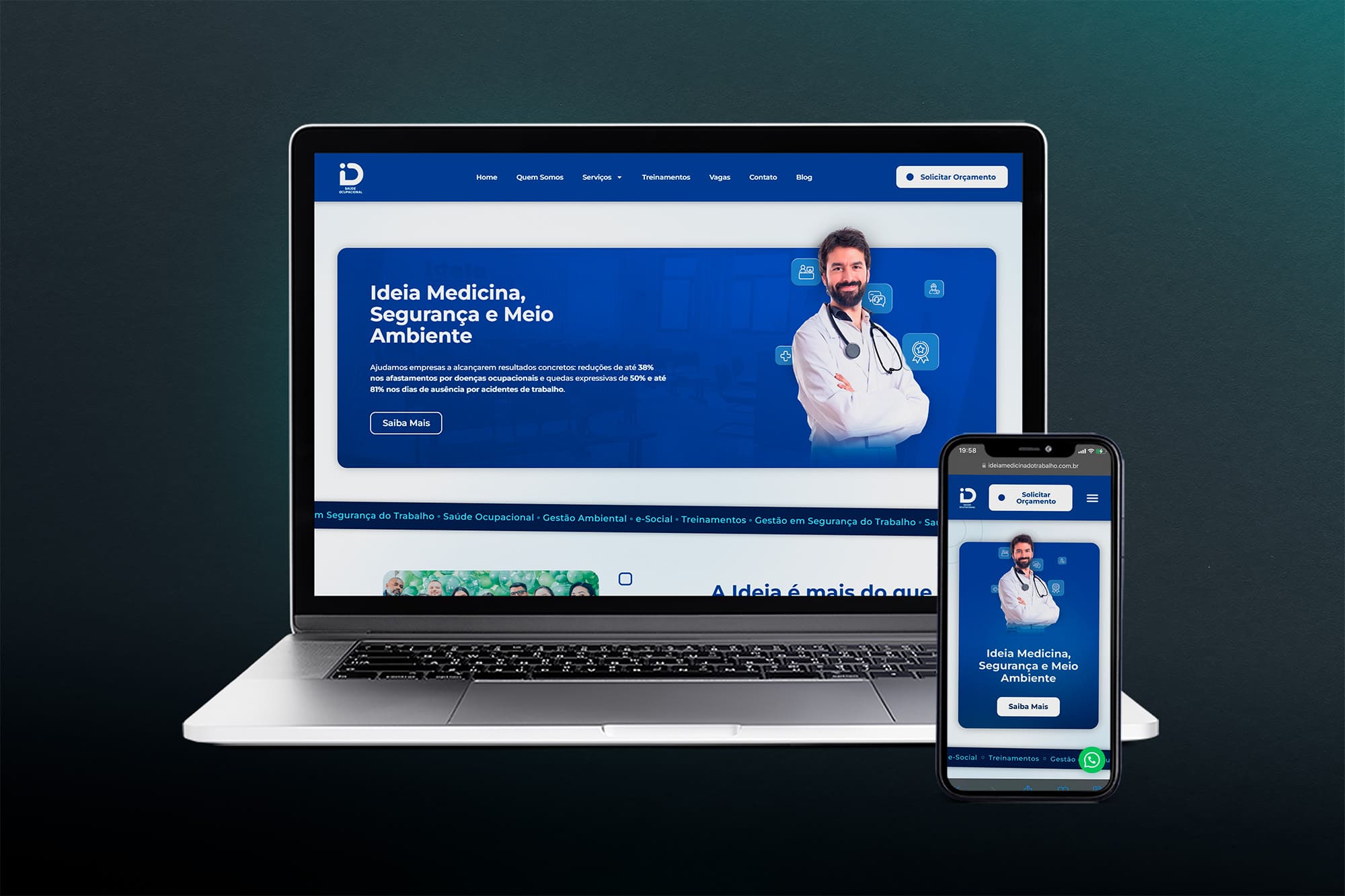 Site Institucional - Saúde Ocupacional