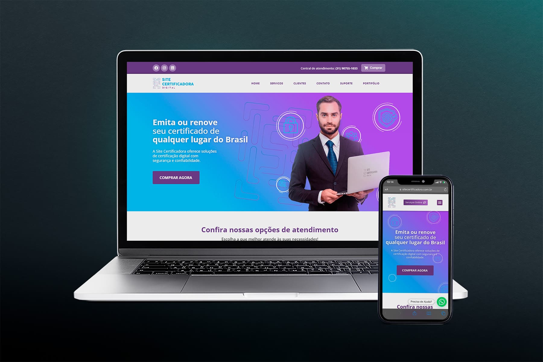 Site Institucional - Certificadora Digital