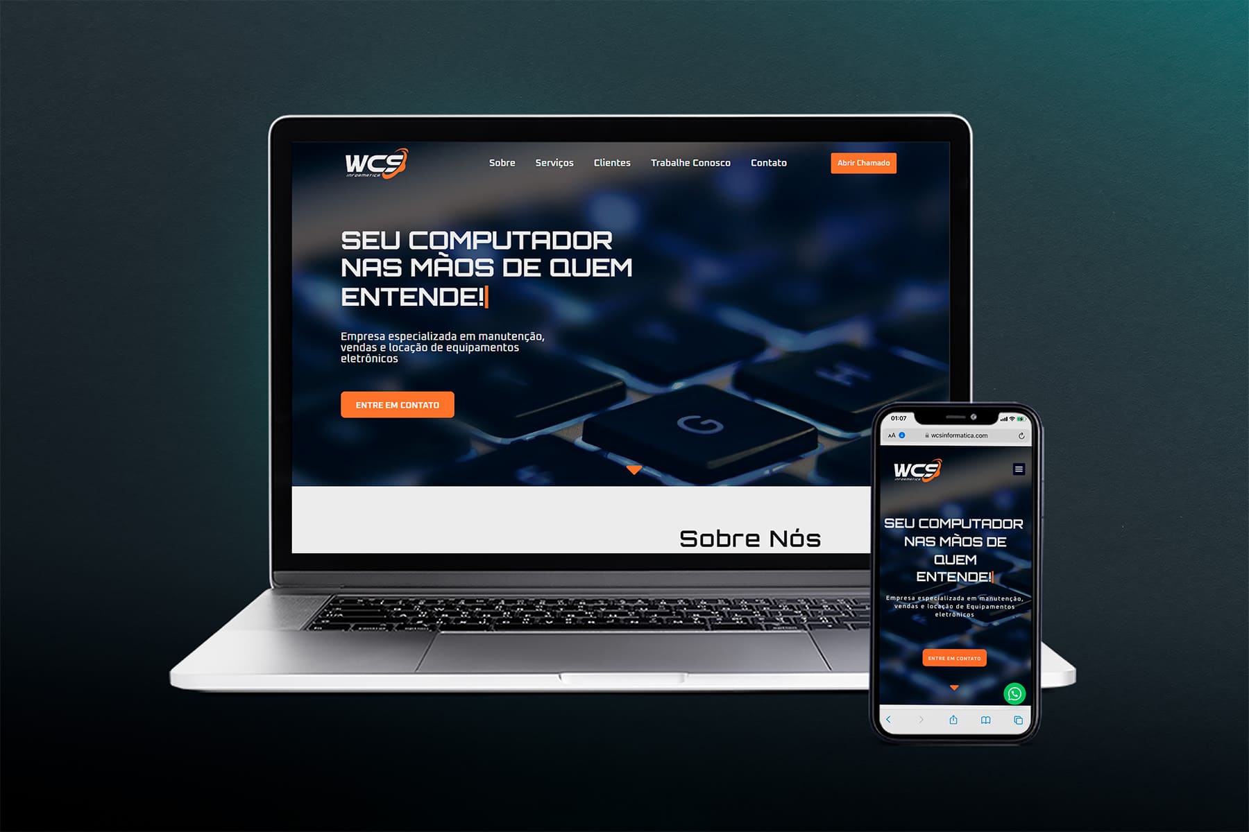 Site Institucional - WCS Informática